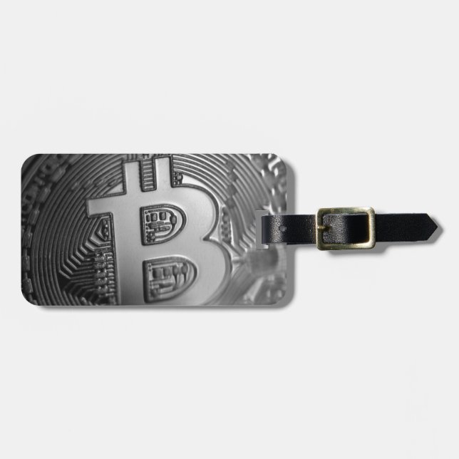 Bitcoin 16 luggage tag (Front Horizontal)