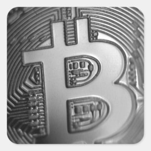 Bitcoin 16 square sticker