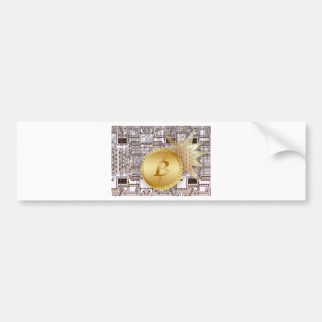 Bitcoin 18 bumper sticker (Front)