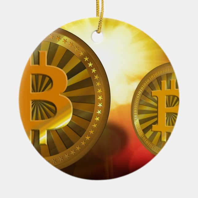 bitcoin-22423 ceramic ornament (Front)