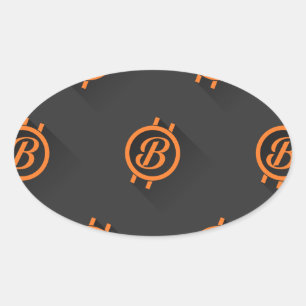 Bitcoin 3 oval sticker