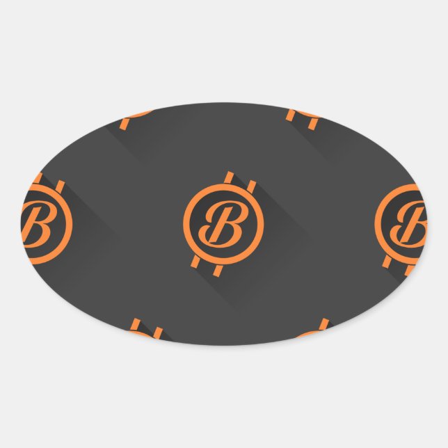 Bitcoin 3 oval sticker (Front)