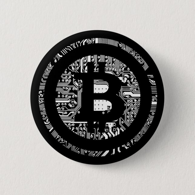 Bitcoin 6 Cm Round Badge (Front)