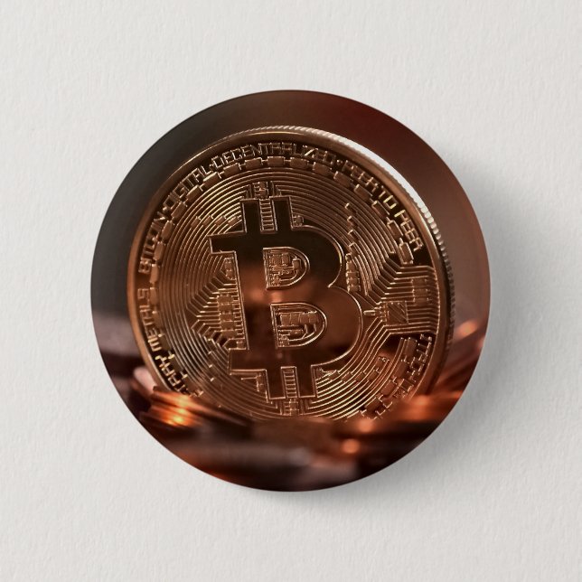 Bitcoin 6 Cm Round Badge (Front)