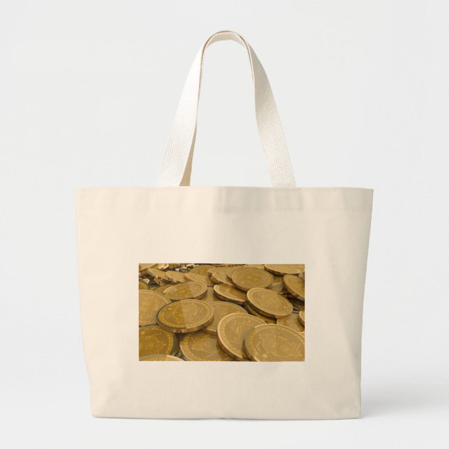 Bitcoin 7 large tote bag (Front)