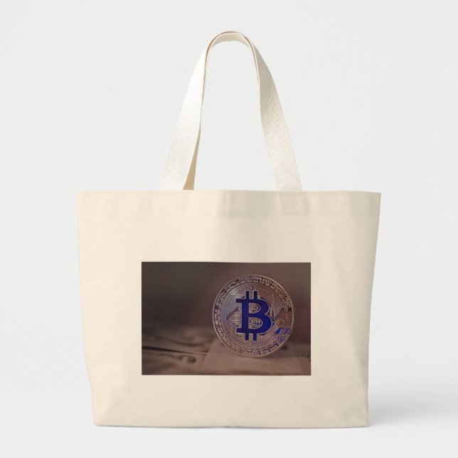 Bitcoin 8 large tote bag (Front)