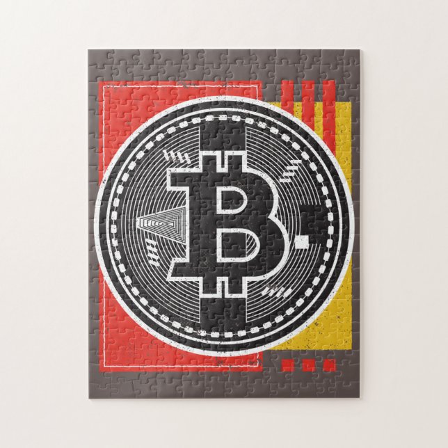 Bitcoin Abstract Jigsaw Puzzle (Vertical)