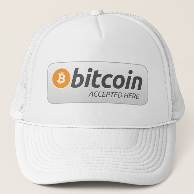 Bitcoin - Accepted Here Trucker Hat (Front)
