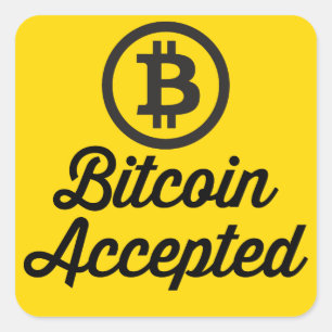 Bitcoin Accepted Sticker Sets