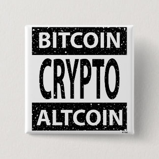 Bitcoin Altcoin Crypto 15 Cm Square Badge