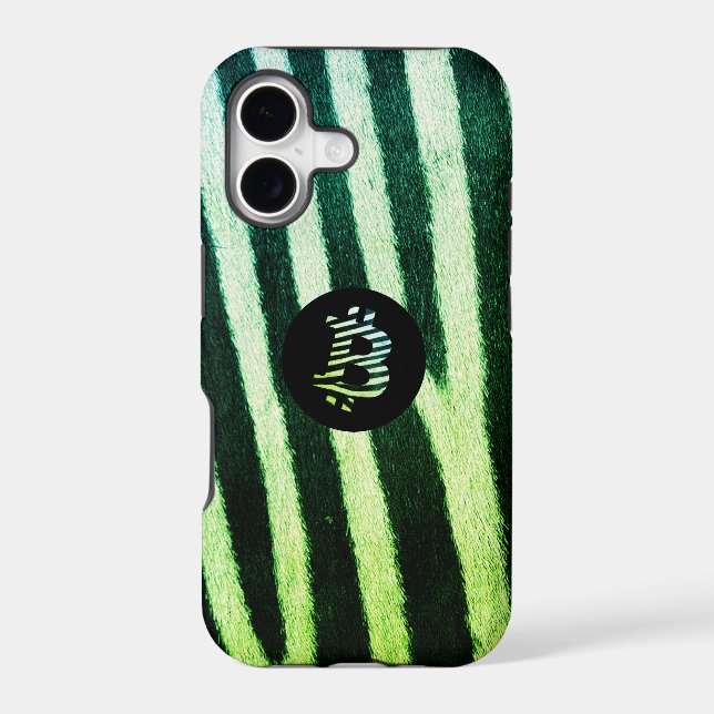 Bitcoin Animal (Zebra, Style 1: Green) (Back)