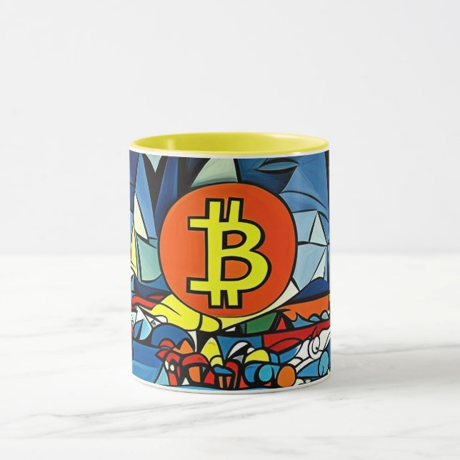 Bitcoin Art Mug (Center)