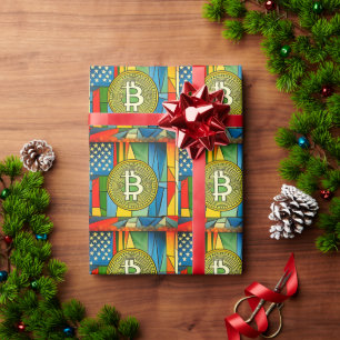 Bitcoin Art Wrapping Paper