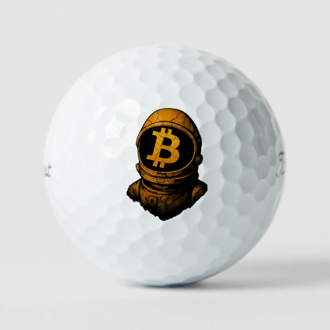 Bitcoin Astronaut-Crypto Astronaut Golf Balls (Front)