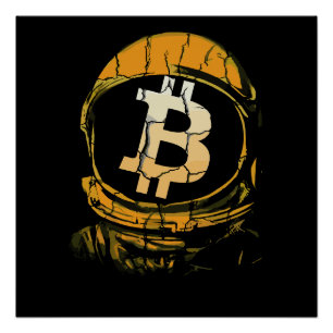 Bitcoin Astronaut-Crypto Astronaut Poster