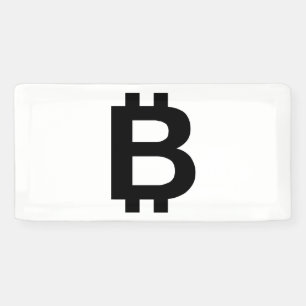 Bitcoin B Bold 2x1 Vinyl Banner