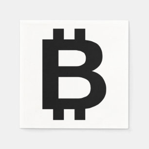 Bitcoin B Bold 3 Ply Napkins