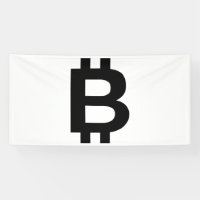 Bitcoin B Bold 4x8 Vinyl Banner