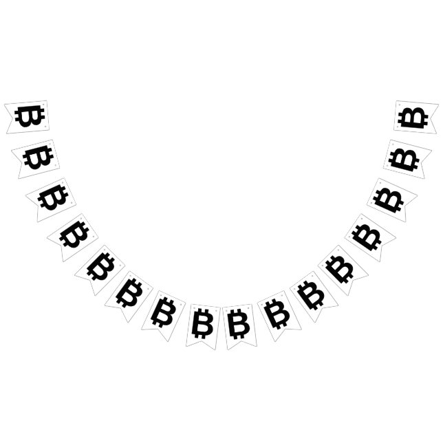 Bitcoin B Bold Bunting Banner (All)