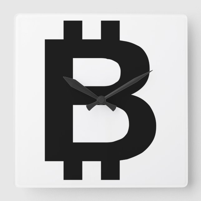 Bitcoin B Bold Wall Clock (Front)