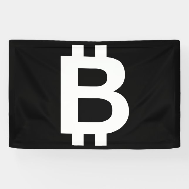 Bitcoin B Cool 2.5x4 Vinyl Banner (Horizontal)