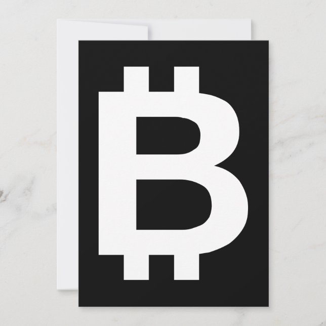 Bitcoin B Cool Invitation (Front)