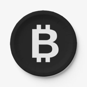 Bitcoin B Cool Paper Plates
