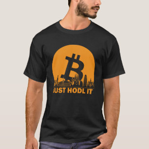 Bitcoin Barcelona Skyline Barcelona Bitcoin Maxim T-Shirt