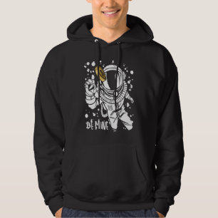 Bitcoin Be Mine Astronaut Cryptocurrency Enthusias Hoodie