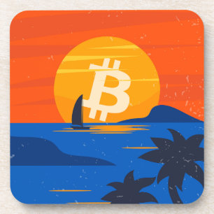 Bitcoin Beach Coaster