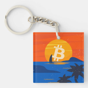 Bitcoin Beach Key Ring