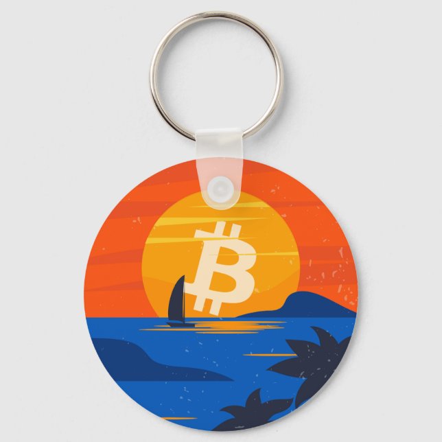 Bitcoin Beach Key Ring (Front)