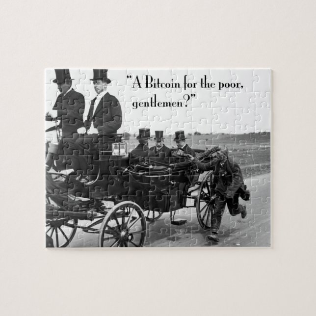 Bitcoin Beggar Jigsaw Puzzle (Horizontal)
