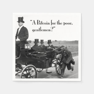 Bitcoin Beggar Napkin
