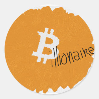 Bitcoin Billionaire Artsy Stickers