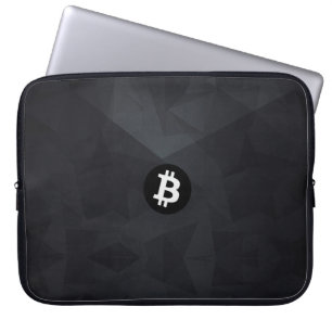 Bitcoin Black Crystal Laptop Sleeve