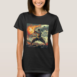 Bitcoin Black Strap Judo Martial Arts Karate  T-Shirt