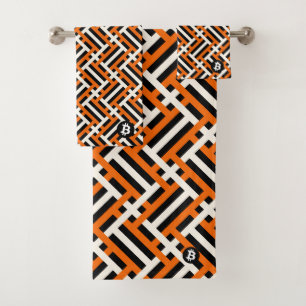 Bitcoin Blockchain Bath Towel Set