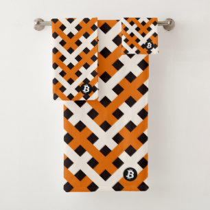 Bitcoin Blockchain (Style 2) Bath Towel Set