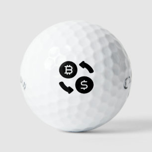 Bitcoin BS Crypto to US Dollars Golf Balls