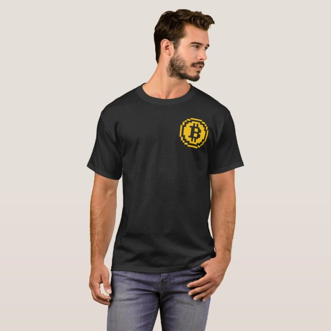 Bitcoin BTC 8-Bit Logo | Shirt (Front Full)