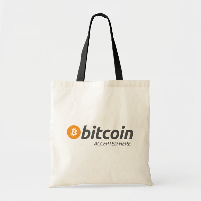 Bitcoin BTC Accepted Here | Tote Bag (Front)