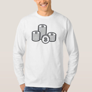 Bitcoin (BTC) "Binary" long sleeve T-Shirt
