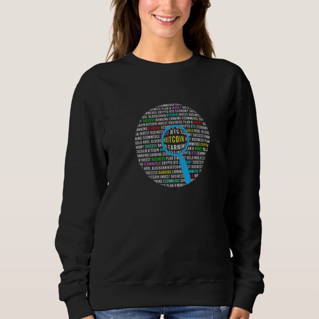 Bitcoin Btc Coin Crypto Trader Sweatshirt (Front)