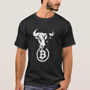 Bitcoin Btc Crypto Bulls Animal Currency Blockchai T-Shirt