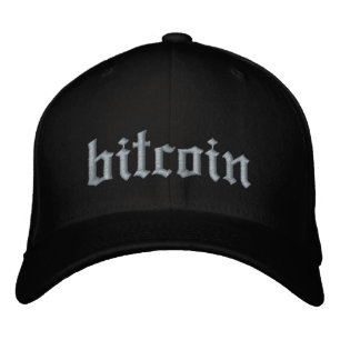 Bitcoin BTC Crypto Cryptocurrency Old English Hat