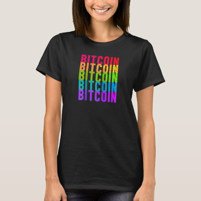 Bitcoin Btc Crypto Currency Wallet Money Blockchai T-Shirt (Front)