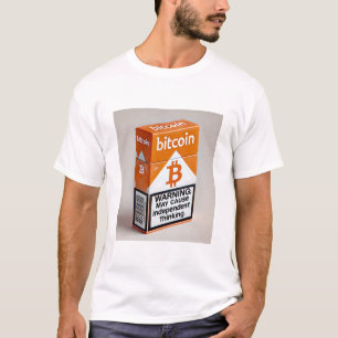 Bitcoin BTC Crypto Funny Cigarette Package T-Shirt