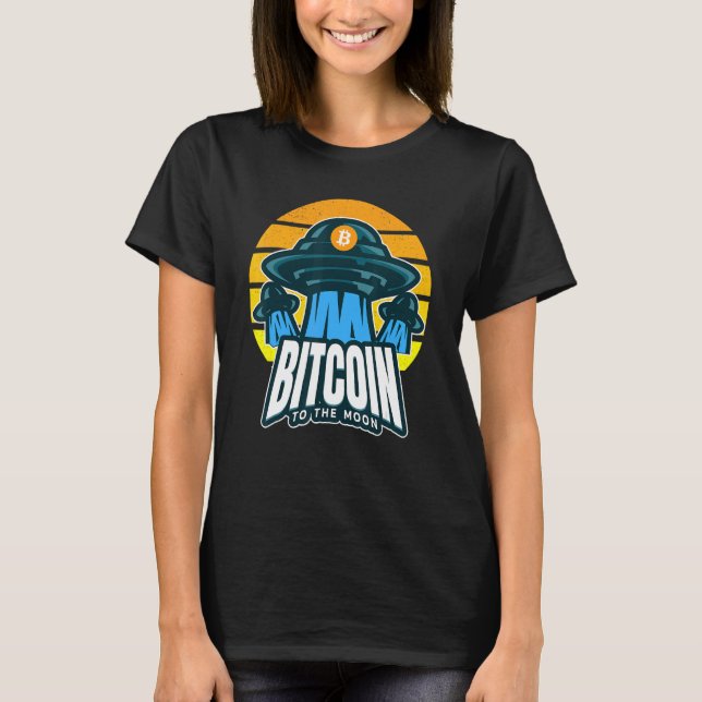 Bitcoin Btc Cryptocurrency Crypto Hodl Dogecoin T-Shirt (Front)