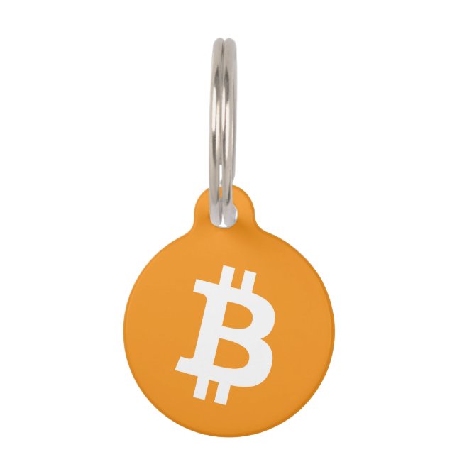 Bitcoin BTC Pet Tag (Front)